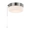 Nuvo Lighting 12W 8" LED Flush with Chain, Brushed Nickel with Frosted Glass 62/1566 - alternate 6